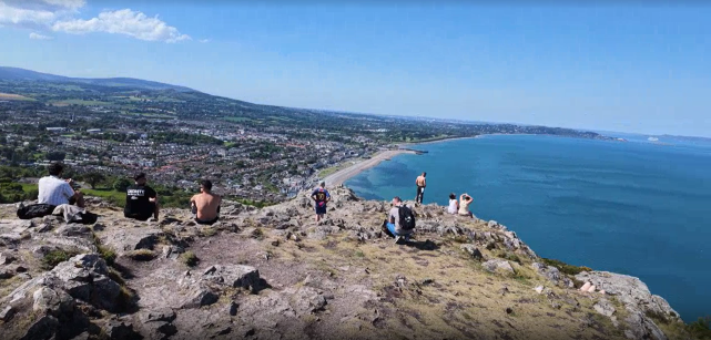 Vue depuis Bray Head Cross